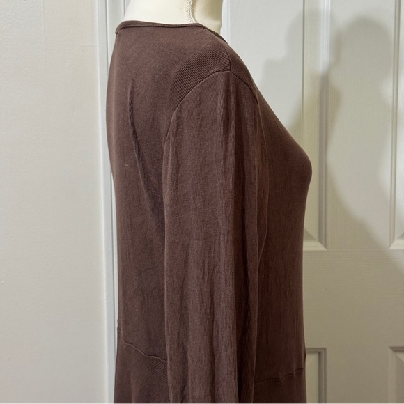 SHEIN Brown Crew Neck Long Sleeve Sheath Dress, size 2XL - Picture 5 of 7